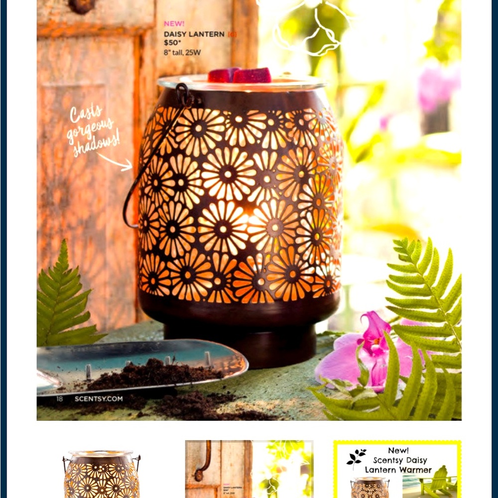 Daisy Lantern Scentsy Warmer